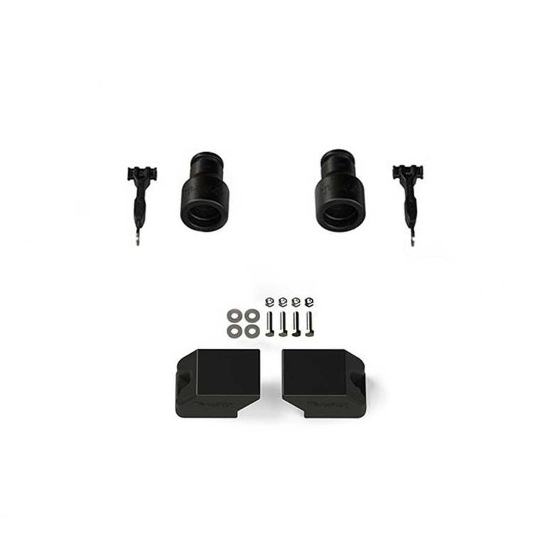 Främre och bakre genomslagsstopp förlängning sats TeraFlex höjning 3" för Jeep Wrangler JK 2-dörrars 2007-2018 m.fl.