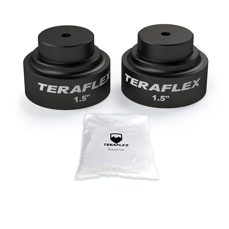 Bakre upper genomslagsstopp anslagsplatta förlängning sats 1,5" TeraFlex SpeedBump för Jeep Gladiator JT 2020-