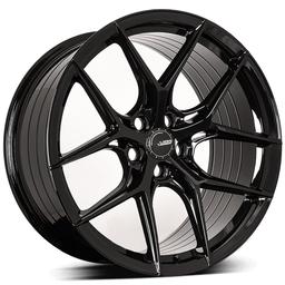 ABS Wheels F5 alumiinivanne, Musta, 19""
