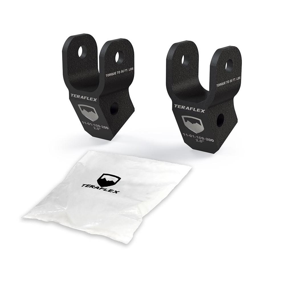 Främre förlängningsfäste för stötdämpare TeraFlex höjning 2-2,5" för Jeep Wrangler JL 2-dörrars 2018- m.fl.