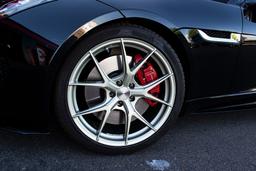 Imaz Wheels FF593 Silver alloy wheel mounted on car in an atmospheric setting