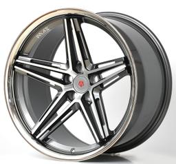 Imaz Wheels FF6 Harmaa alumiinivanteet asennettuna autoon tunnelmallisessa ympäristössä