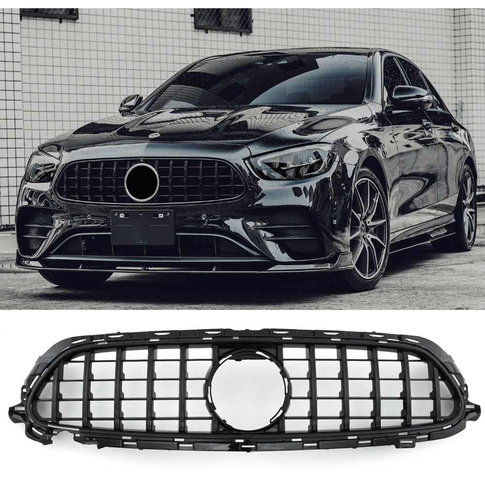 ZXMT GT Style Front Grille For Mercedes-Benz W213 E-Class (2017-2019) – Black & Chrome