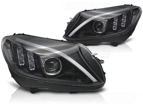 Svarta LED strålkastare Mercedes W205