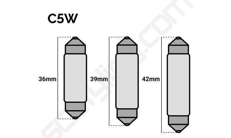 SV8.5 LED (C5W LED) - Spollampor