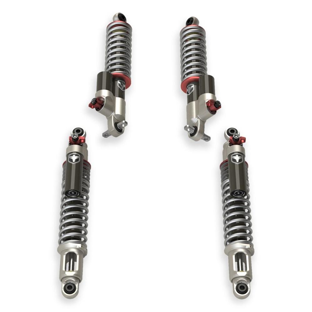 Coilovers set Teraflex Falcon Series 3.3 Fast Adjust Piggyback höjning 3,5 tum för Ford New Bronco 2-dörrars 2021- och Ford New Bronco 4-dörrars 2021-