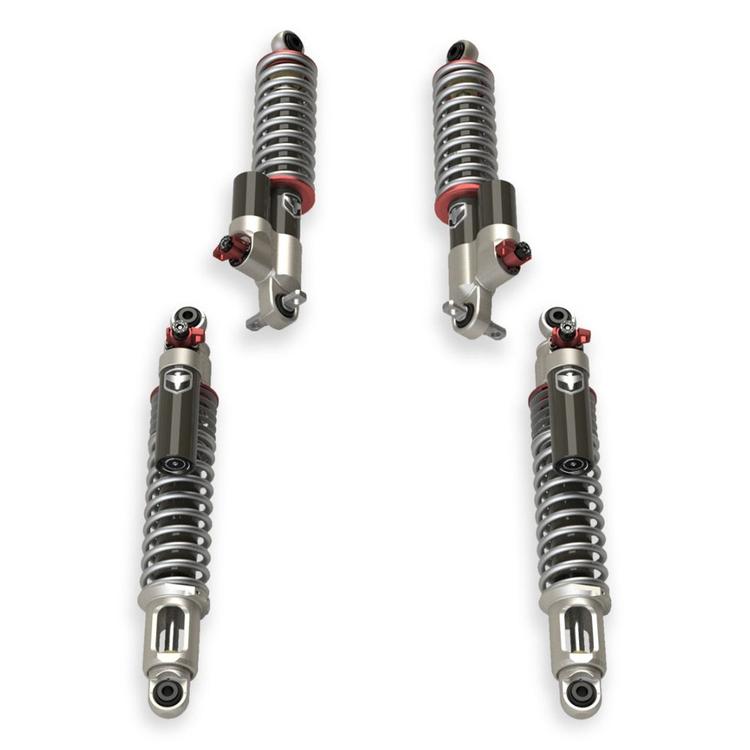 Coilovers set Teraflex Falcon Series 3.3 Fast Adjust Piggyback höjning 3,5 tum för Ford New Bronco 2-dörrars 2021- och Ford New Bronco 4-dörrars 2021-