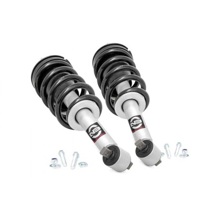 Främre coilover-fjäderben Rough Country N3 Premium höjning 2 tum för Chevrolet Silverado 1500 2019-2024 och Chevrolet Silverado 1500 2025-
