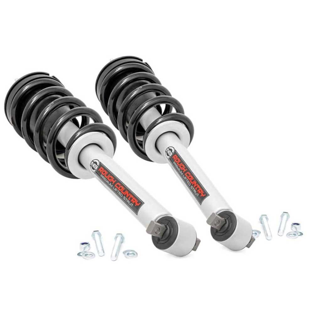 Främre coilover-fjäderben Rough Country N3 Premium höjning 6 tum för Chevrolet Silverado 1500 2019-2024 och Chevrolet Silverado 1500 2025-