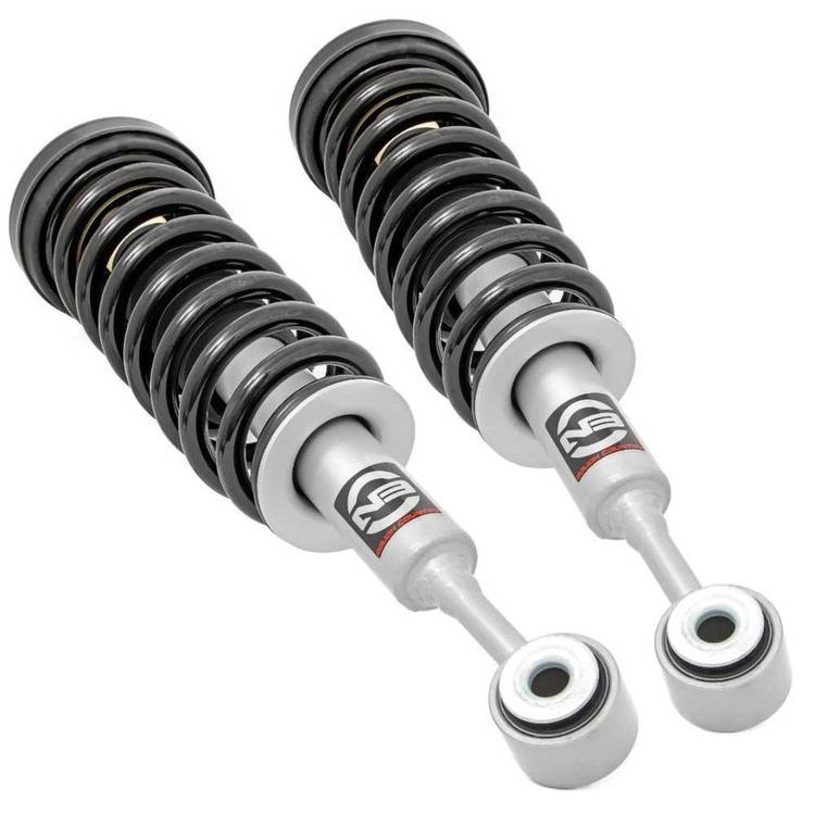 Främre coilover-fjäderben Rough Country N3 Premium höjning 2 tum 2WD för Ford F150 2004-2008