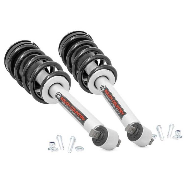 Främre coilover-fjäderben Rough Country N3 Premium höjning 6 tum för GMC Sierra 1500 2019-2024 och GMC Sierra 1500 2025-