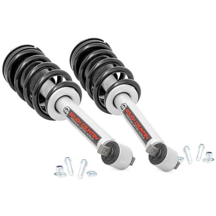 Främre coilover-fjäderben Rough Country N3 Premium höjning 6 tum för Chevrolet Avalanche 1500 2007-2013 och Chevrolet Silverado 1500 2007-2013 m.fl.