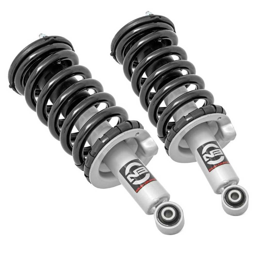 Främre coilover-fjäderben Rough Country N3 Premium höjning 2 tum för Nissan Titan H61 2016-