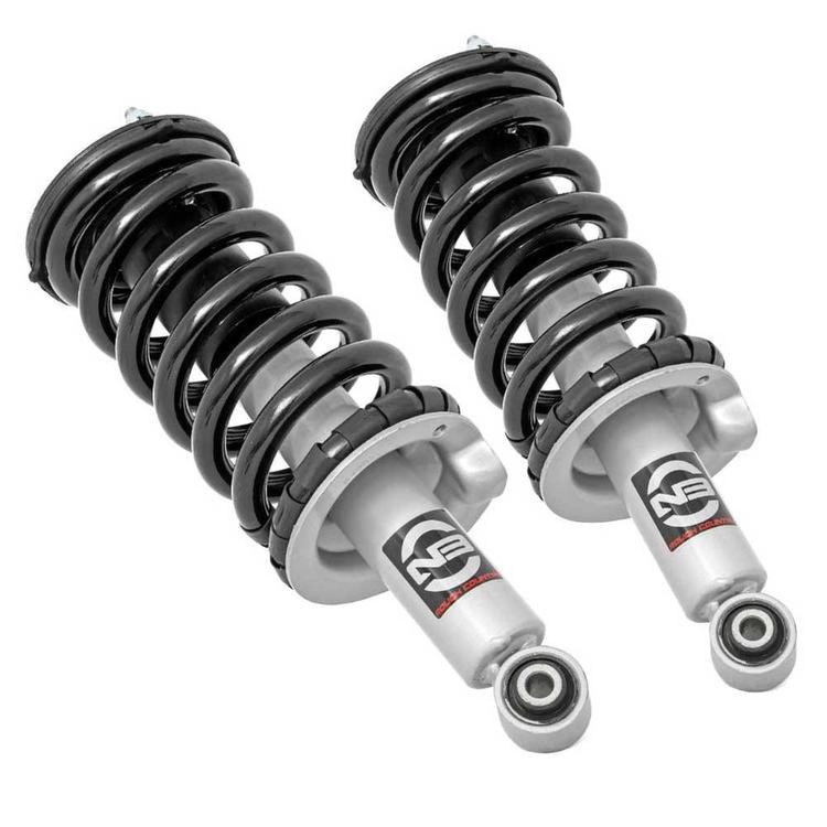 Främre coilover-fjäderben Rough Country N3 Premium höjning 2 tum för Nissan Titan H61 2016-