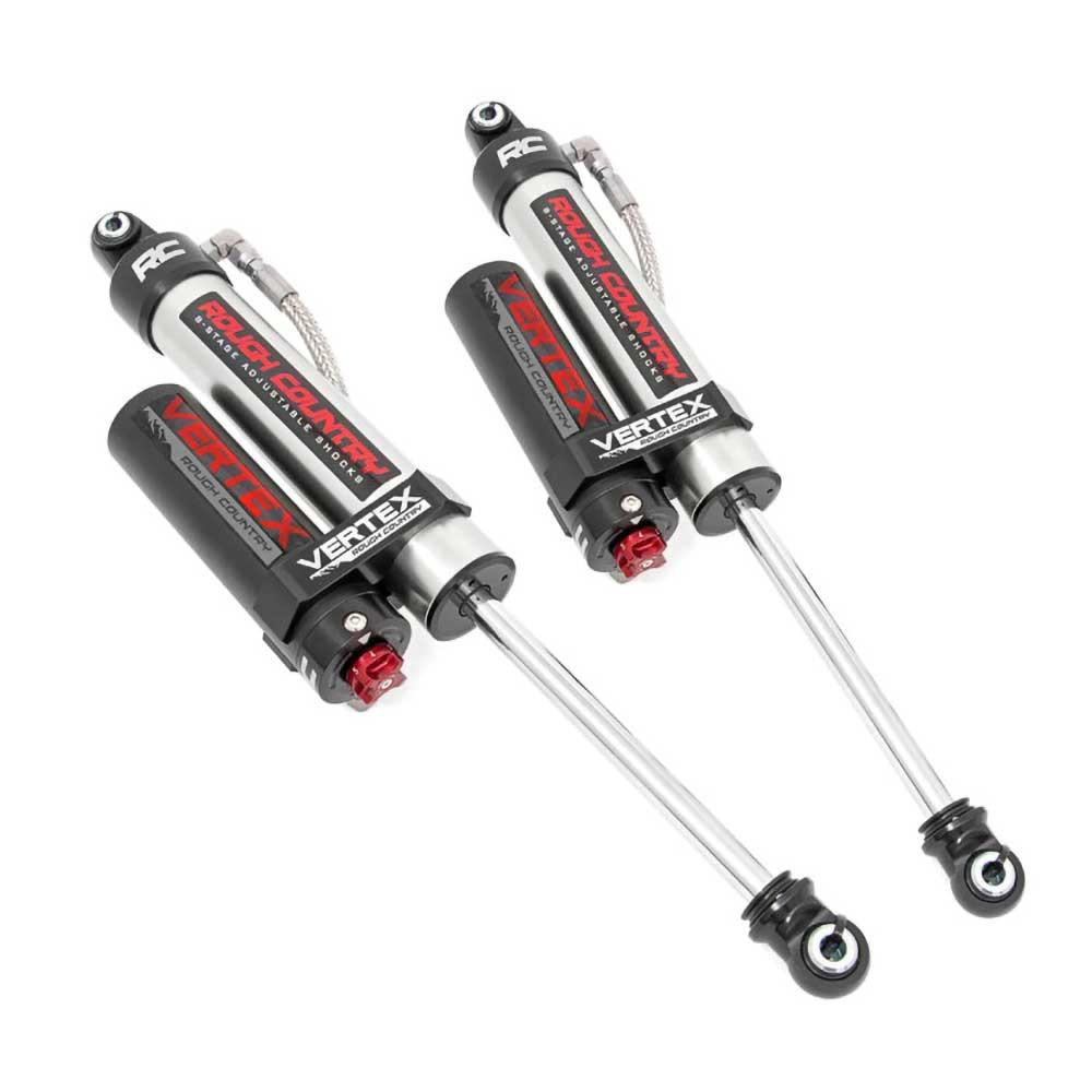 Bakre nitro-stötdämpare Rough Country Vertex Adjustable höjning 0-4 tum för Dodge Ram 1500 DS 2009-2019 och Dodge Ram 1500 Classic DS 2019-