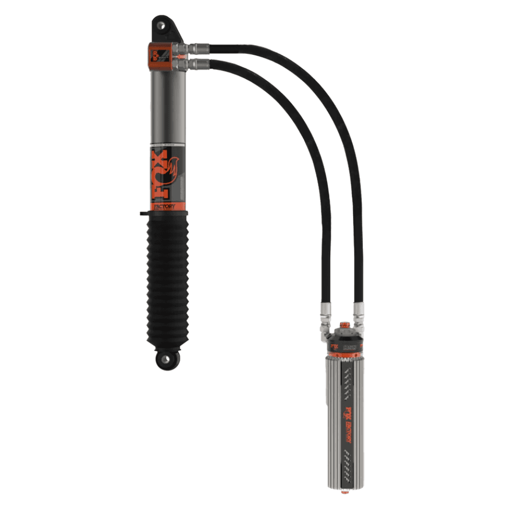 Bakre nitro-stötdämpare Fox Factory Race 3.0 Reservoir Adjustable Internal Bypass DSC för Chevrolet Silverado 1500 2019-2024 och GMC Sierra 1500 2019-2024 m.fl.