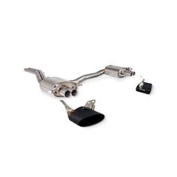 Avgassystem halvsats – Audi RS6 C8 / RS7 C8 2019–2025 – med ventiler – EVO svart keramik