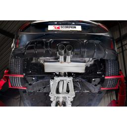 Avgassystem – Mini Cooper S F66 med GPF 2024–2026 – Ascari kolfiber 100 mm - 2