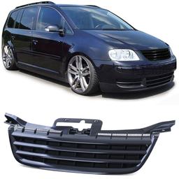 Frontgrill svart utan emblem till VW Touran 1T 2003-2006 Caddy III 04