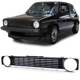 Frontgrill svart utan emblem till VW Golf 1 / cabriolet / Caddy