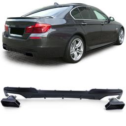 Diffusor med avgasändrör mattsvart för BMW F10 F11 535