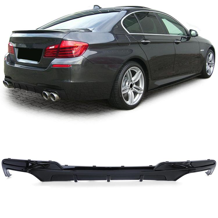 Diffusor blanksvart för BMW 5-Serie F10 F11 550i M550d