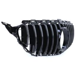 Frontgrill sportutförande blanksvart till Mercedes C-Klass W205 S205 2014-2018 - 4