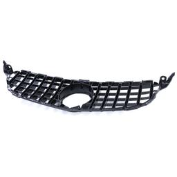 Frontgrill sportutförande blanksvart till Mercedes C-Klass W205 S205 2014-2018 - 8