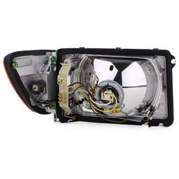 Strålkastare sats utan ställmotor 6-pin höger + vänster till Mercedes SL R107 SLC C107 - 9