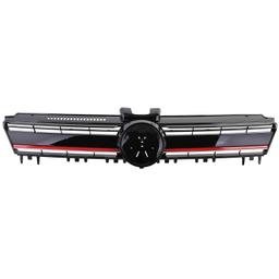 Frontgrill Performance-design blanksvart röd detalj till VW Golf 7 / GTI 2012-2017 - 3