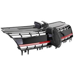 Frontgrill Performance-design blanksvart röd detalj till VW Golf 7 / GTI 2012-2017 - 4