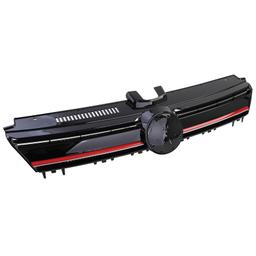 Frontgrill Performance-design blanksvart röd detalj till VW Golf 7 / GTI 2012-2017 - 7