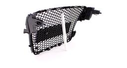 Frontgrill sportutförande honeycomb-design blanksvart utan emblem till Audi A5 8T 8F 2007-11 - 4