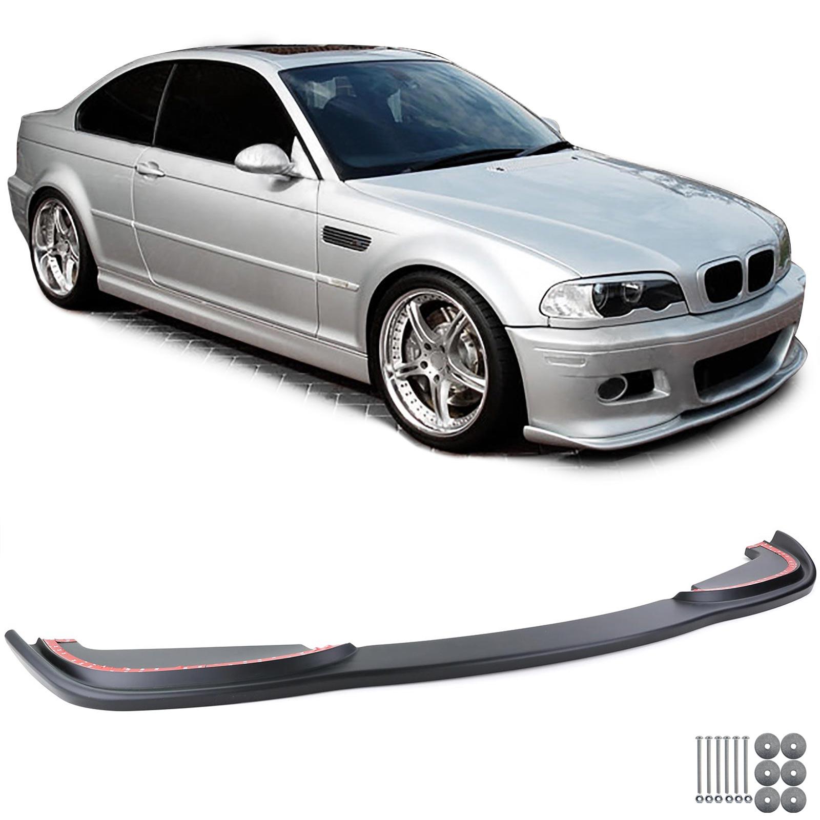 Frontspoiler sort til BMW 3-serie E46 Coupé/Cabriolet 1999-2006 med M-kofanger
