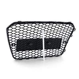 Frontgrill sportutförande honeycomb-design blanksvart utan emblem till Audi A5 B8 8T 2011-2017 - 5