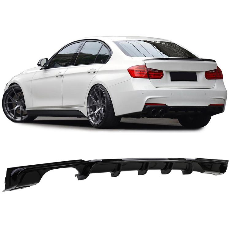 Diffusor blanksvart för BMW F30 F31 320 325 328 330 335