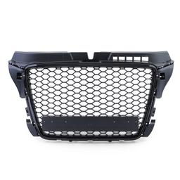 Frontgrill sportutförande honeycomb-design svart utan emblem till Audi A3 8P 2008-2013 - 4