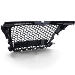Frontgrill sportutförande honeycomb-design svart utan emblem till Audi A3 8P 2008-2013 - 5