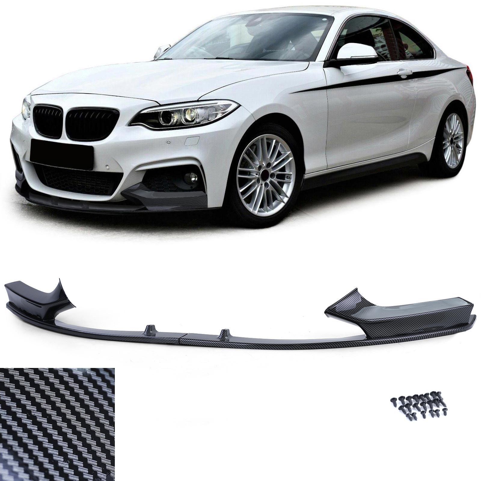 Frontspoilerläpp kolfiberlook för BMW 2-serie F22/F23 2012–2021