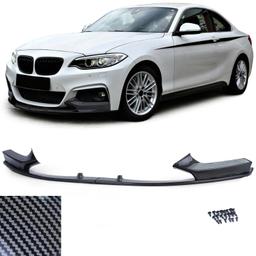 Frontspoilerläpp kolfiberlook för BMW 2-serie F22/F23 2012–2021