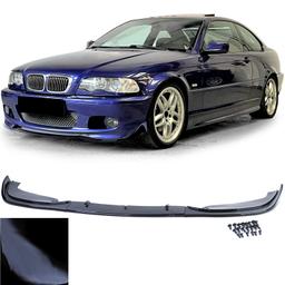 Frontspoilerläpp blanksvart för BMW 3-serie E46 coupé/cabriolet