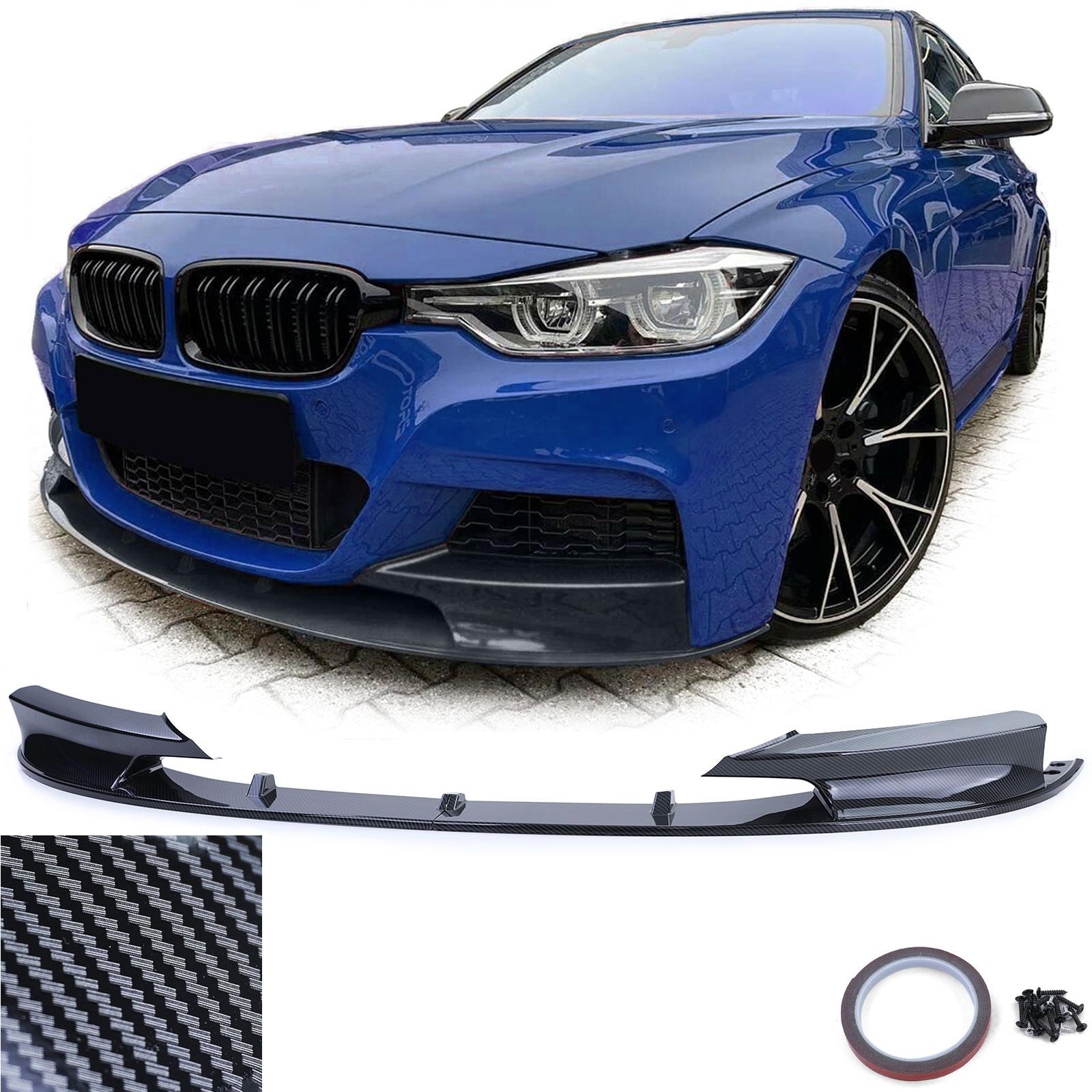 Frontspoilerläpp kolfiberlook för BMW 3-serie F30/F31 2011–2019