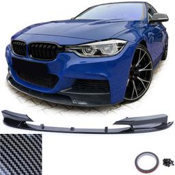 Frontspoilerläpp kolfiberlook för BMW 3-serie F30/F31 2011–2019