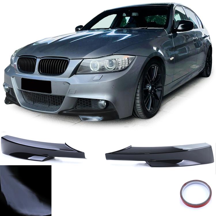 Frontsplitterflaps blanksvart för BMW 3-serie E90/E91 2008–2012