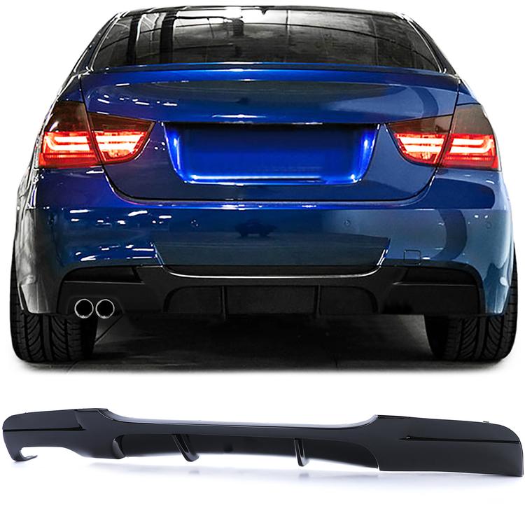 Diffusor blanksvart för BMW E90 E91 316 318 320 323 325 328 330