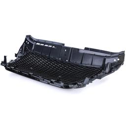 Frontgrill sportutförande honeycomb-design blanksvart utan emblem till Audi A3 8P 2008-2013 - 8