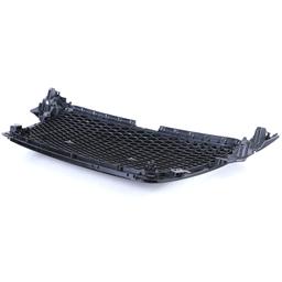 Frontgrill sportutförande honeycomb-design blanksvart utan emblem till Audi A4 B8 8K 2007-2011 - 8