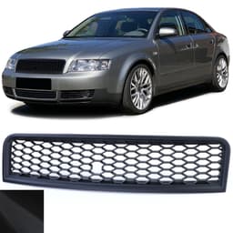 Frontgrill sportutförande honeycomb-design svart till Audi A4 B6 8E 2000-2004
