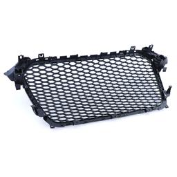 Frontgrill sportutförande blanksvart utan emblem till Audi A4 B8 8K Facelift 2011-2015 - 7