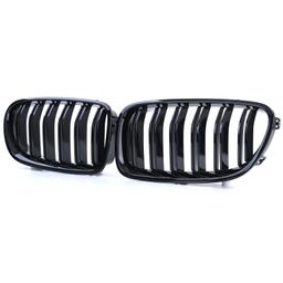 Njurar dubbelribbad Performance-design blanksvart till BMW 5-Serie F10 F11 2010-2017 - 3